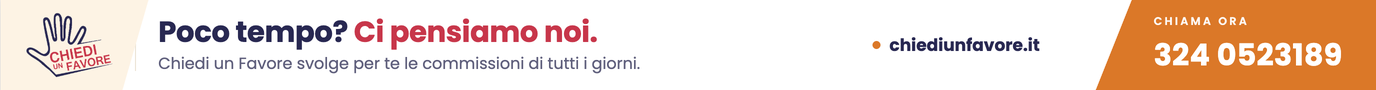 Chiedi un Favore — Banner in alto